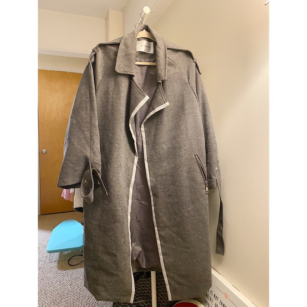 Women Grey Trench Coat